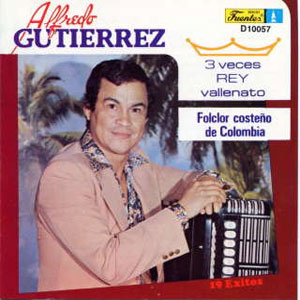 Disco Tres Veces Rey Vallenato de Alfredo Gutiérrez