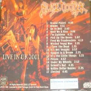 Disco Live In UK 2001 de Alice Cooper