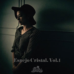 Disco Espejo de Cristal de Flor Amargo