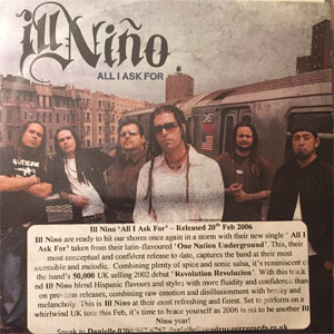 Disco All I Ask For de Ill Niño