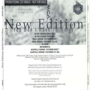 Disco You Don't Have To Worry de New Edition